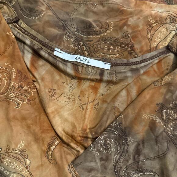 Brown tan gold paisley - Picture 8 of 8